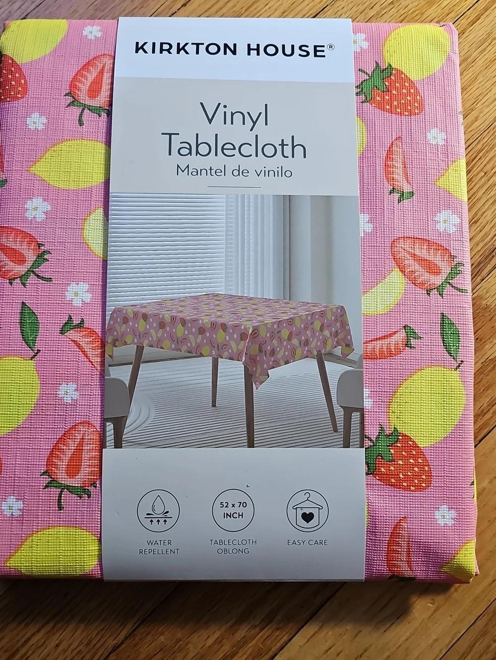 Kirkton Aldi Vinyl Tablecloth Lemons & Strawberries 52x70